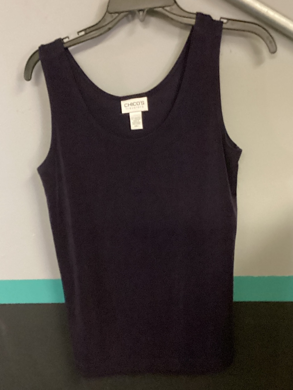 Chico's Sleeveless Knit Tank in Deep Plum